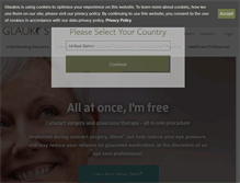 Tablet Screenshot of glaukos.com